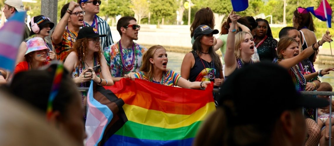 St. Petersburg, Florida, USA - June 22, 2024: Pride parade LGBTQ+